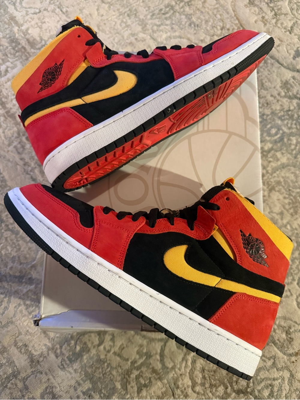 Jordan 1 High Zoom Air CMFT Black Chile Red